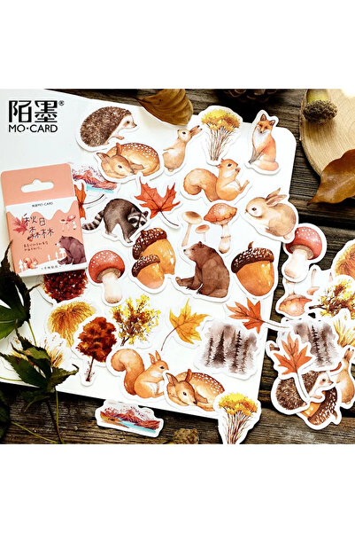 Choice Autumn forest animals Decoration Adhesive Stickers Diy Cartoon Sticker...