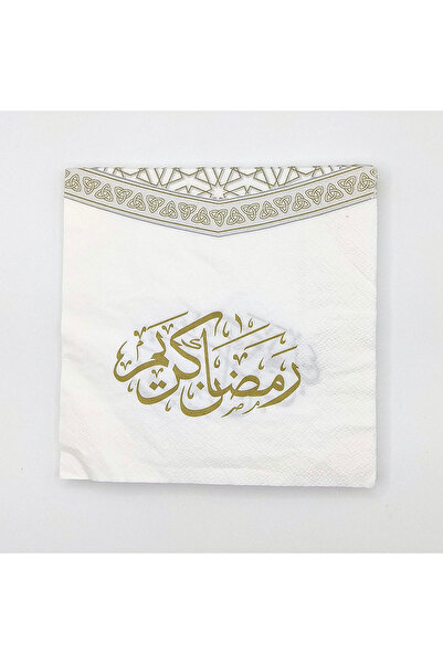 Choice عبوة تحتوي على 20 منديلًا ملونًا بطبقتين، طول كل منها 33 سم، بنقوش رمض...