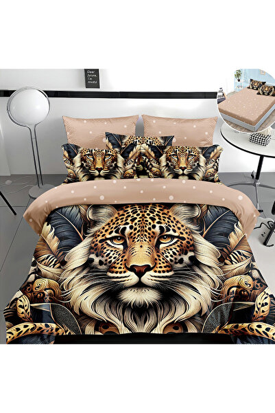 OEM Bed linen with elastic 180x200 for double bed 2 people, 4 pieces, DREAM-0729