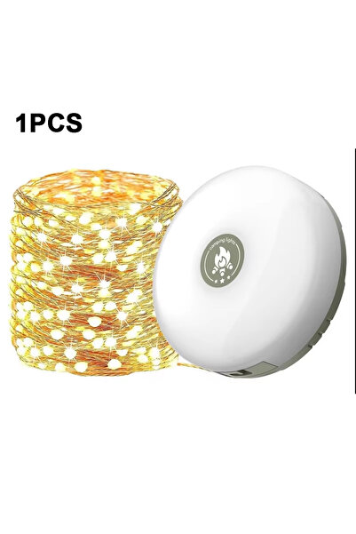 Choice ضوء دافئ - مصباح تخييم LED واحد مع شريط إضاءة قابل لإعادة التدوير بطول...