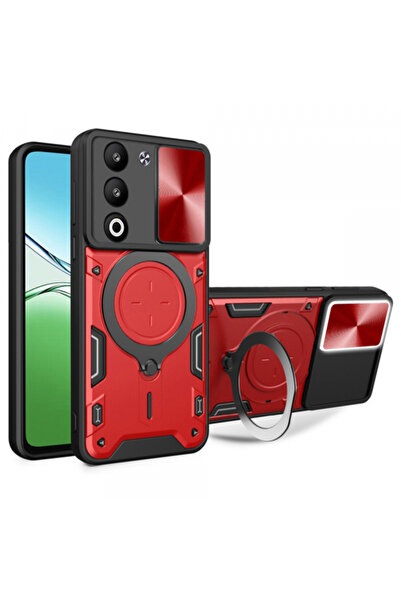 Techsuit Case for Oppo A5 4G / A5 5G, Techsuit, CamGuard Pro, Red
