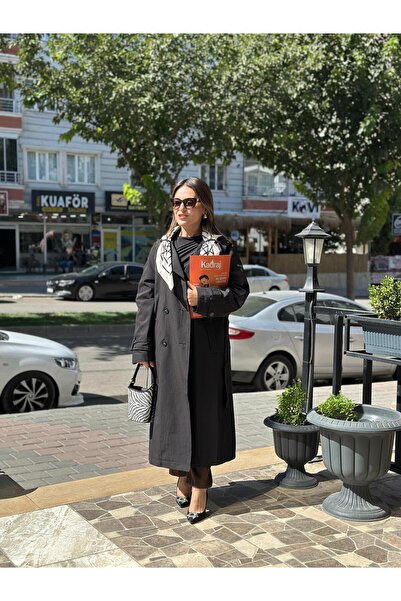 MEFA GİYİM FULARLI ASTARLI TRENÇKOT