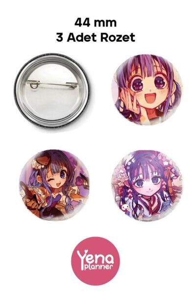 Yenaplanner Toilet Bound Hanako-Kun Bag Ornament Set / Badge Set