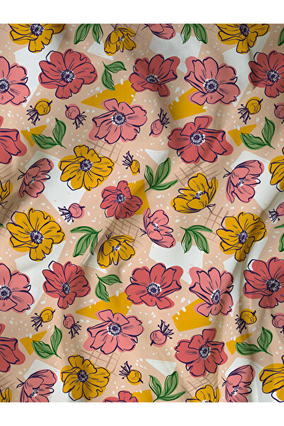 Vagonik Süsü Menekşe Digital Printed Upholstery Sofa Fabric Good Quality Fabr...