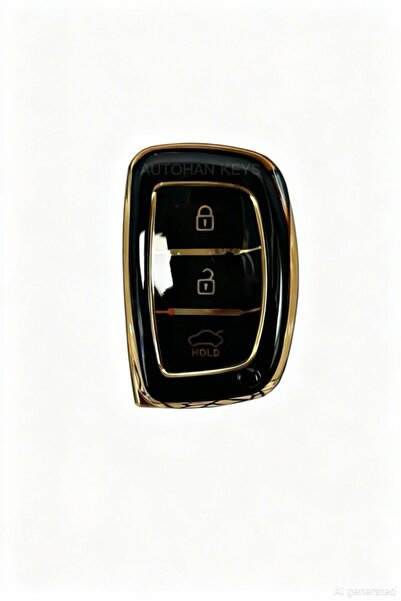 AutoHan Keys Tucson Elantra Bayon Key Case Black Gold Nano