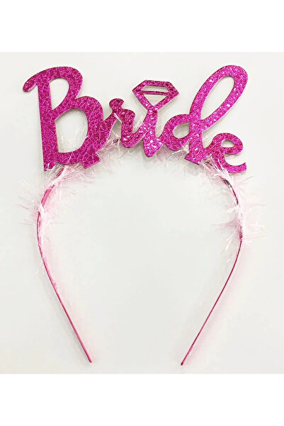 magicool Fuchsia Color Bachelorette Italic Writing Wedding Ring Bride Crown