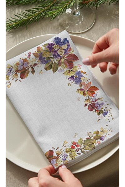 Markaev Σετ χαρτοπετσέτες 4 τεμαχίων από βαμβάκι φθινοπωρινά φύλλα