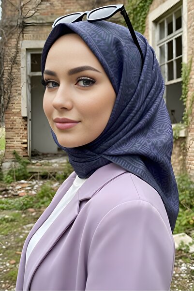 İmajButik Lila Soft Digital Cotton Scarf