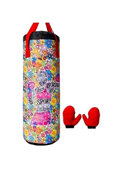 hn sport Çocuk Boks Torbası ve Boks Eldiveni Boks Seti 60X20