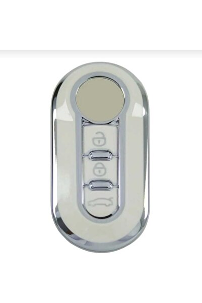 AutoHan Keys غطاء مفتاح دوبلو دوكاتو أبيض فضي 3 مفاتيح