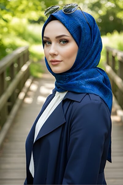 İmajButik Indigo Soft Цифровий бавовняний шарф