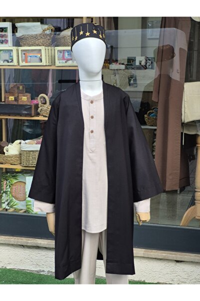 Nurul kisve Erkek Çocuk Cübbe Medine İpeği Namaz Elbisesi