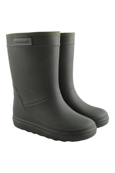 EN FANT Dark Green 20 - Ultralight rain boots for children -