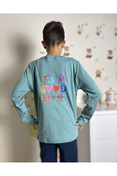 mirkidsclub تي شيرت بأكمام طويلة من قماش الإنترلوك للجنسين