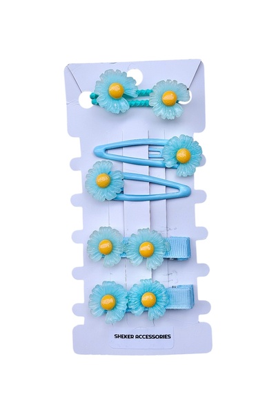 SHEKER HOME Комплект фиби с цветя за момичета – 6 броя | Sheker Accessories