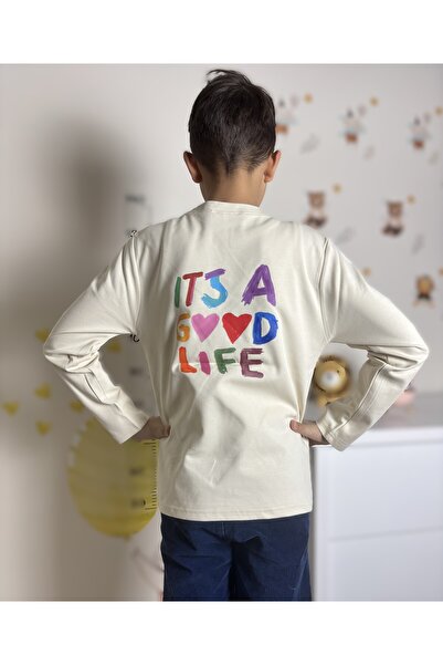 mirkidsclub تي شيرت بأكمام طويلة من قماش الإنترلوك للجنسين