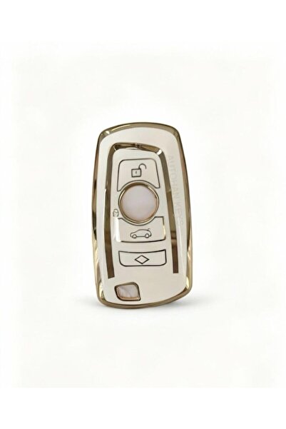 AutoHan Keys For Bmw F10 F30 Silicone Smart Key Case Cover White