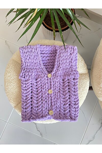 Alize Lila renk puffy bebek yeleği