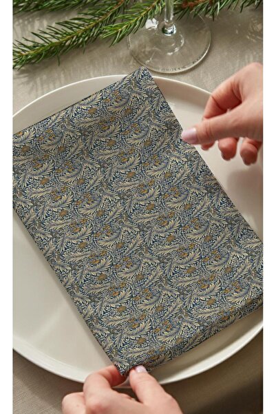 Markaev Σετ χαρτοπετσέτες 6 τεμαχίων από βαμβάκι Emerald Leaves