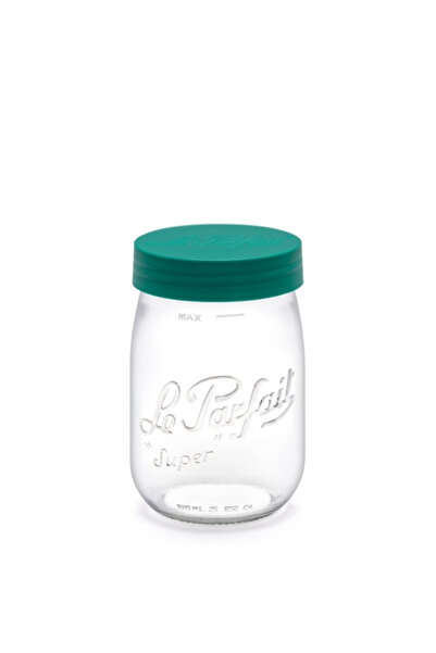 Le Parfait Color Vis Glass Jar 1L Green