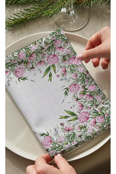 Markaev Rose Palace Cotton 4-Piece Napkin Set