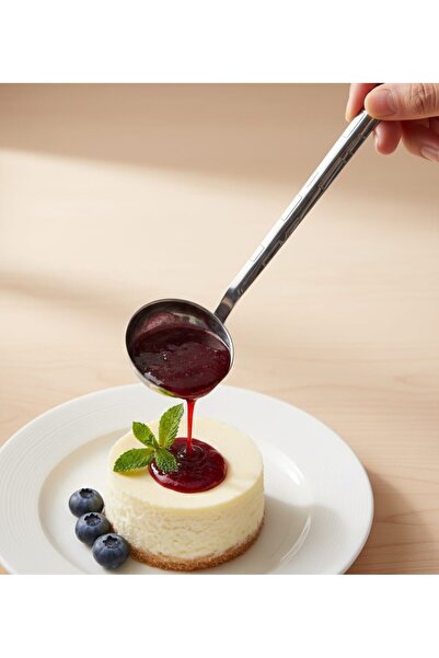 GÜVEN DTM Stainless Steel Sauce Spoon 20cm Tableware Size