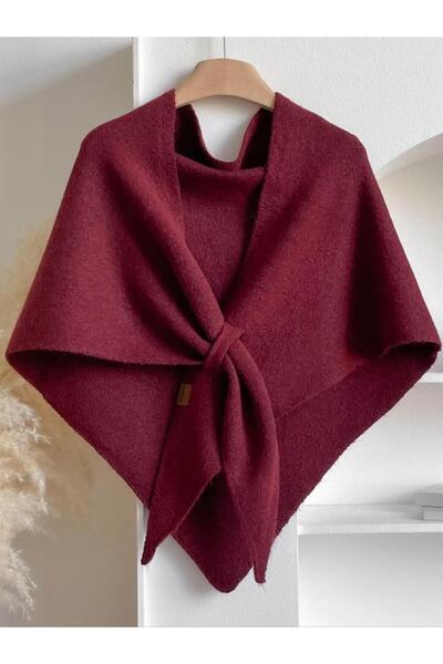 stravis Burgundy Triangle Innerwear Knitwear Shoulder Shawl