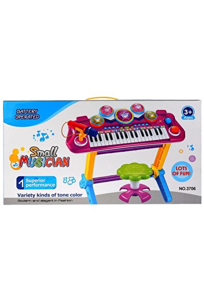 OEM Orga Electronica 37 Clape cu Tobe si Microfon pentru Copii