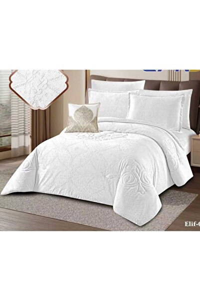 alzawia ELiF Double Bedspread, Winter Velvet, 7 Pieces, Fully Filled