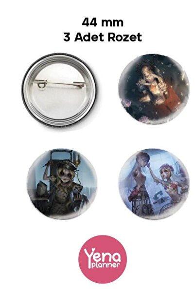 Yenaplanner Set de ornamente pentru geanta Identity V (IDV) / Set de insigne