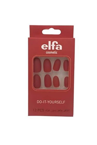 ELFA Ready-to-Use Nail Set Without Adhesives with 12 Stunning Pieces for Flaw...