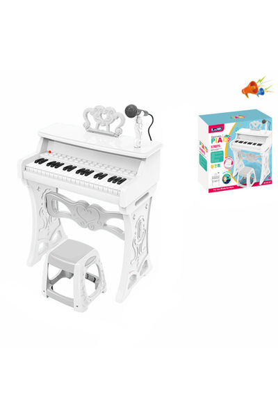 OEM Pian Electronic cu Scaunel si Microfon pentru Copii 37 Clape