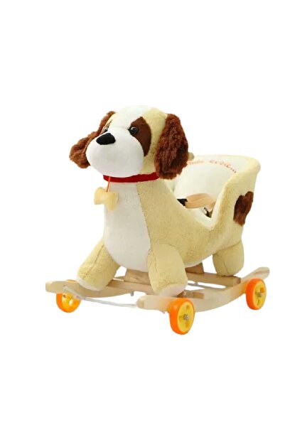 OEM Balansoar Catelus Muzical tip Sanie cu Spatar si Roti