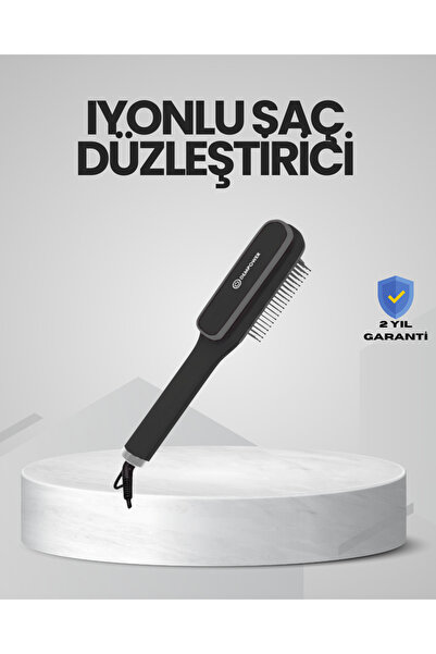 UCUZTEKNO İyonlu Saç Düzleştirici Tarak Hızlı Isınma ve Ayarlanabilir Isı