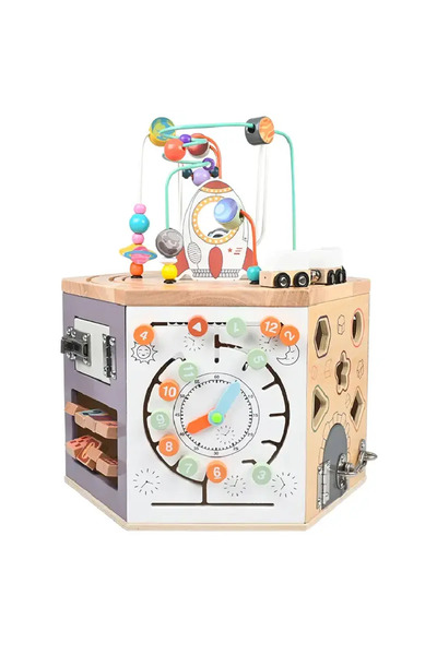OEM Cub Educativ Multifunctional 16 in 1 Montessori din lemn