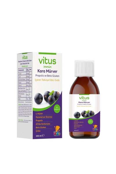 VİTUS Immun KIDS Karamürver Propolis ve Betaglukan Sıvı 150ml