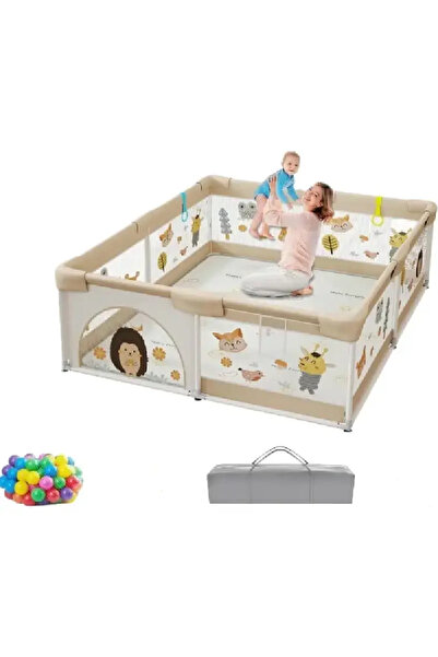 OEM Tarc de Joaca pentru Copii 120x180 Cm cu 60 Bile Colorate Forest