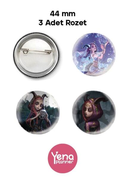 Yenaplanner Set de ornamente pentru geanta Identity V (IDV) / Set de insigne