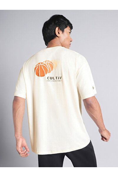 Cult By Styli Men Oversized Graphic Print T-Shirt