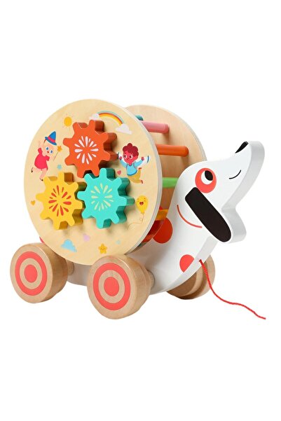 OEM Jucarie Educativa din Lemn pentru Copii cu Roti Dintate