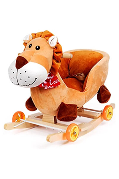 OEM Regele Leu Balansoar Muzical Tip Sanie cu Spatar si Roti