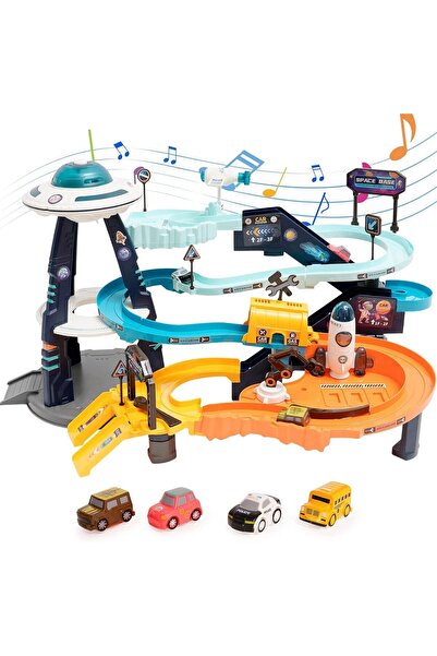 OEM Statie Spatiala cu Ozn Mașinute și Efecte Luminoase si Sonore