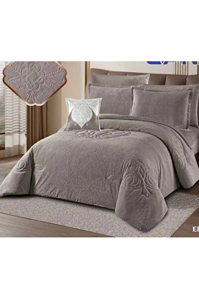 alzawia Single size winter velvet bedspread, 5 pieces, fully filled