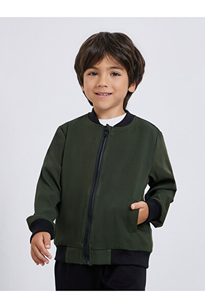 Styli Boys Zip Up Bomber Jacket