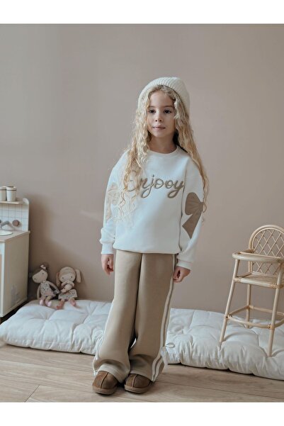 Azra ENJOY KREM BEYAZ EŞOFMAN TAKIMI