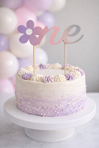 Partifabrik Papatya Makaron Geçişli One Pasta Süsü