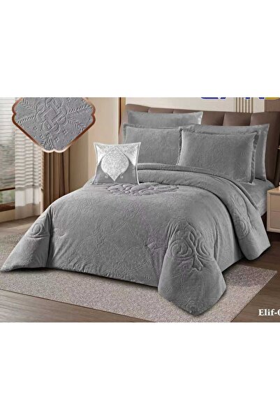 alzawia مفرش نفرين ELiFشتوي مخمل مخمل عدد القطع 7قطع حشو كامل