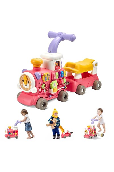 OEM Premergator Copii 3in1 cu Trenulet Muzical si Vehicul de Impins