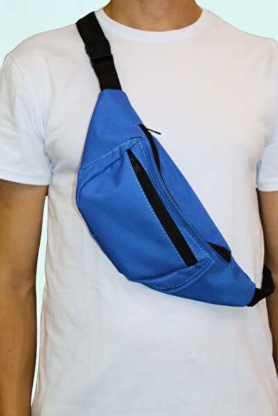 ÇANTA Unisex Blue Side Cross Chest and Waist Bag