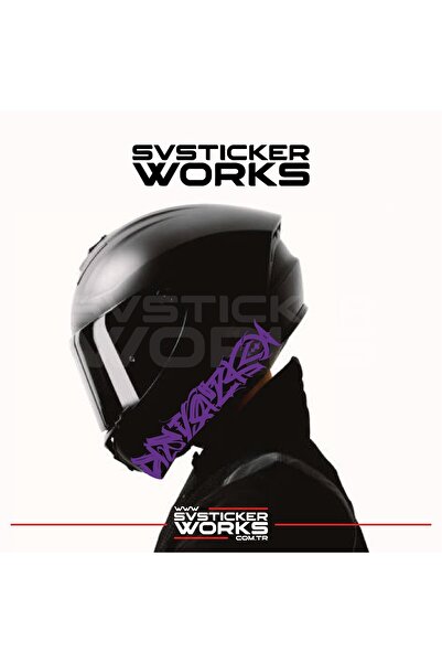 ARONA Tribal Desen Dekor Kask Sticker Tüm Kasklar Uyumlu Tek Yön 1 Adet